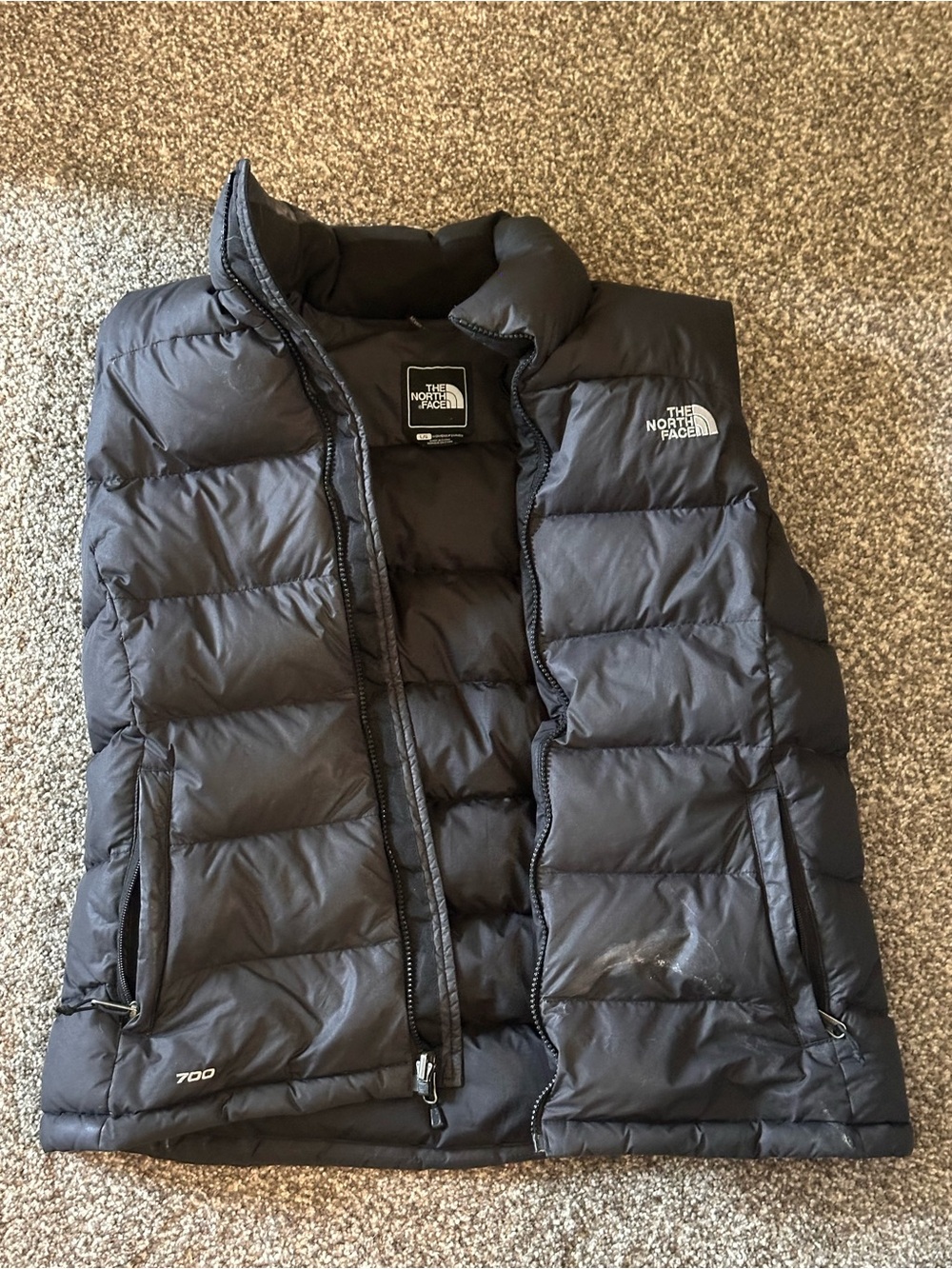 The North Face Men's Black 700 Fill Down Puffer Vest